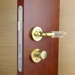 包邮珂耐进口球形水晶房门锁把手 新款水晶欧式卧室门锁室内锁具